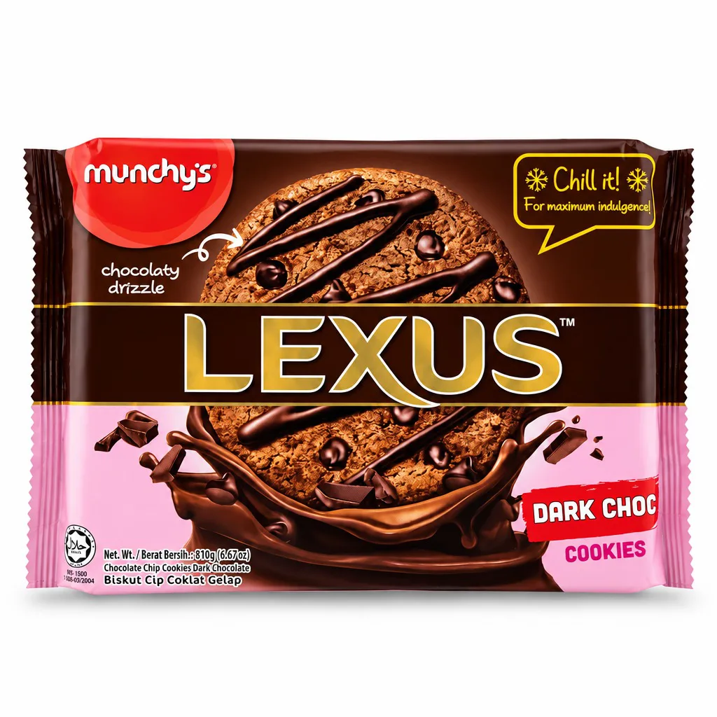 Munchy's Lexus Dark Choco Cookies 189g