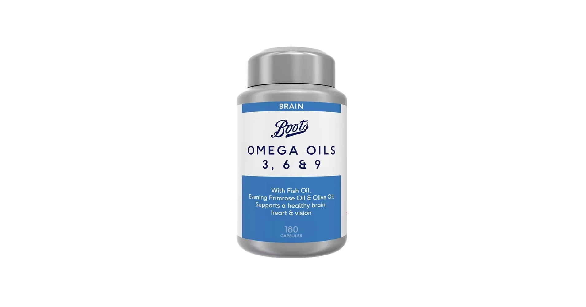 Boots Omega Oils 3, 6 & 9 For Brain 180 Capsules