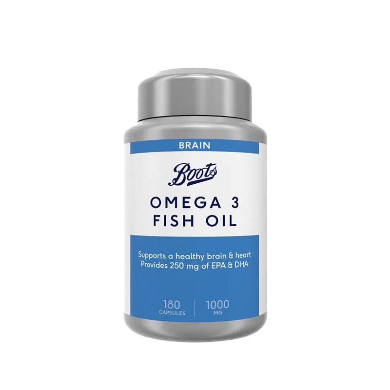 Boots Omega 3 Fish Oil 1000mg 180 Capsules