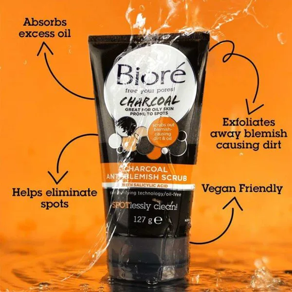 Biore Charcoal Anti-Blemish Scrub 127g