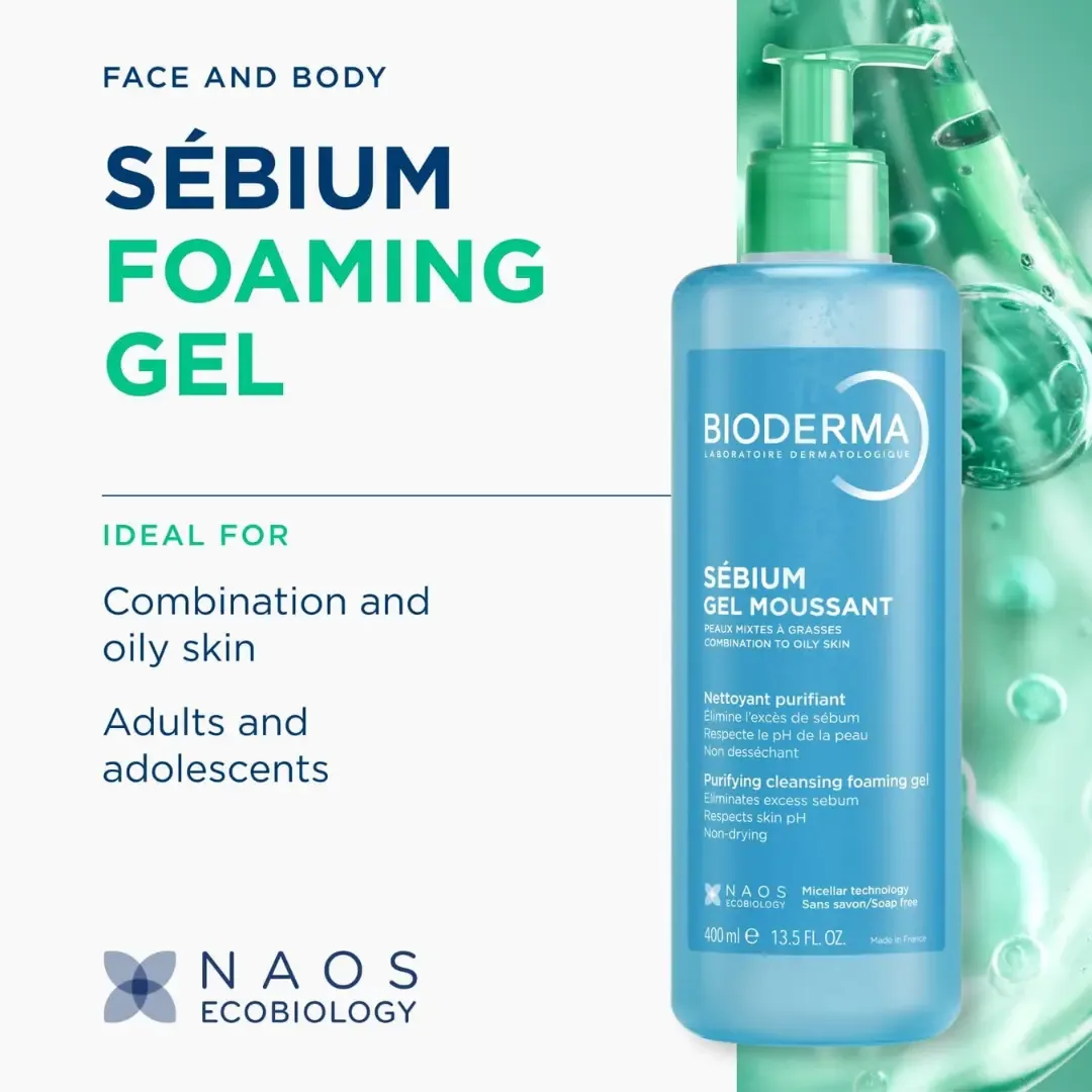Bioderma Sebium Foaming Gel Moussant 400ml
