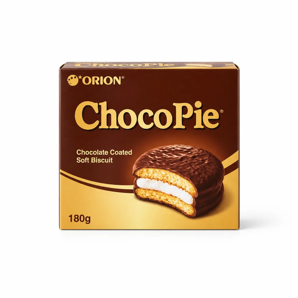 Orion ChocoPie Chocolate Coated Soft Biscuit