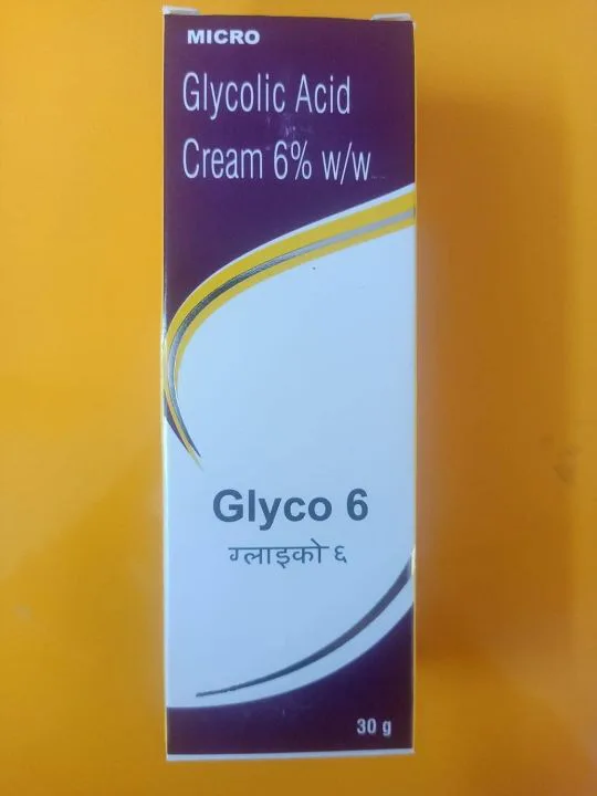 Glycolic Acid Cream 6% w/w Glyco 6 Cream 30g
