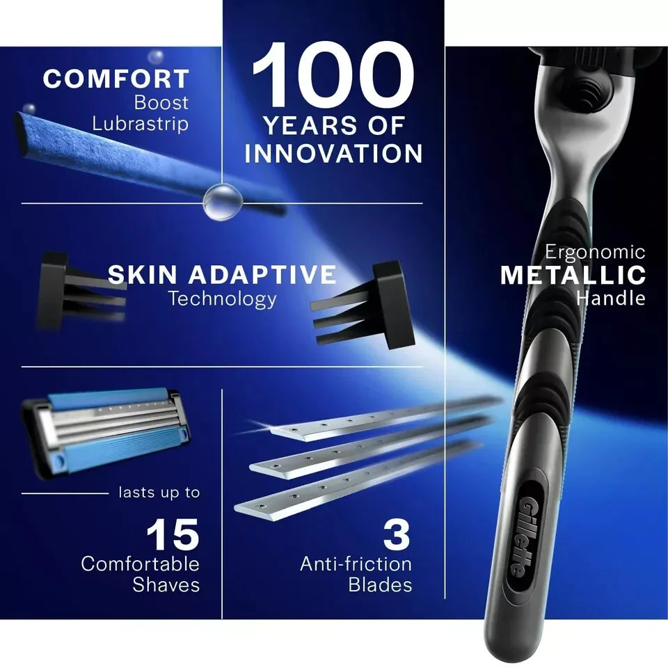 Gillette Mach3 Anti-Friction Blades Razor