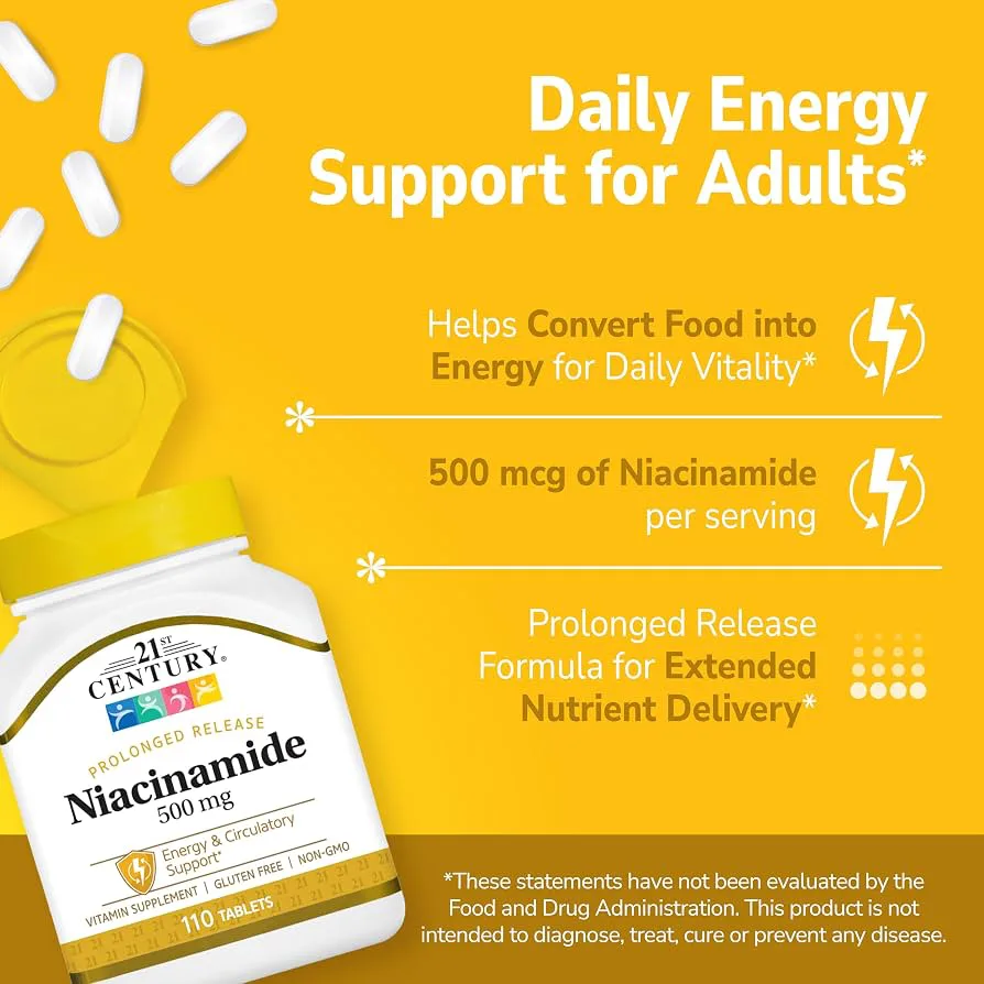 21st Century Niacinamide 500mg Vitamin Supplement