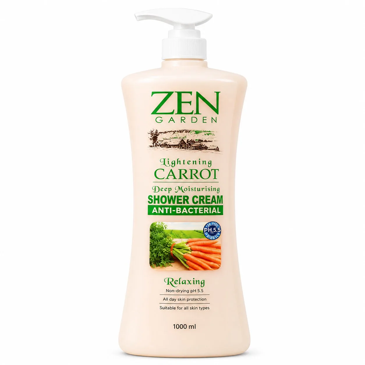 Zen Garden Carrot Anti-Bacterial Shower Cream