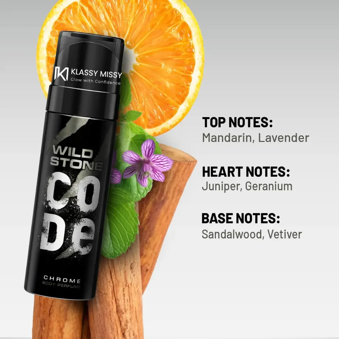 Wild Stone Code Chrome Body Perfume