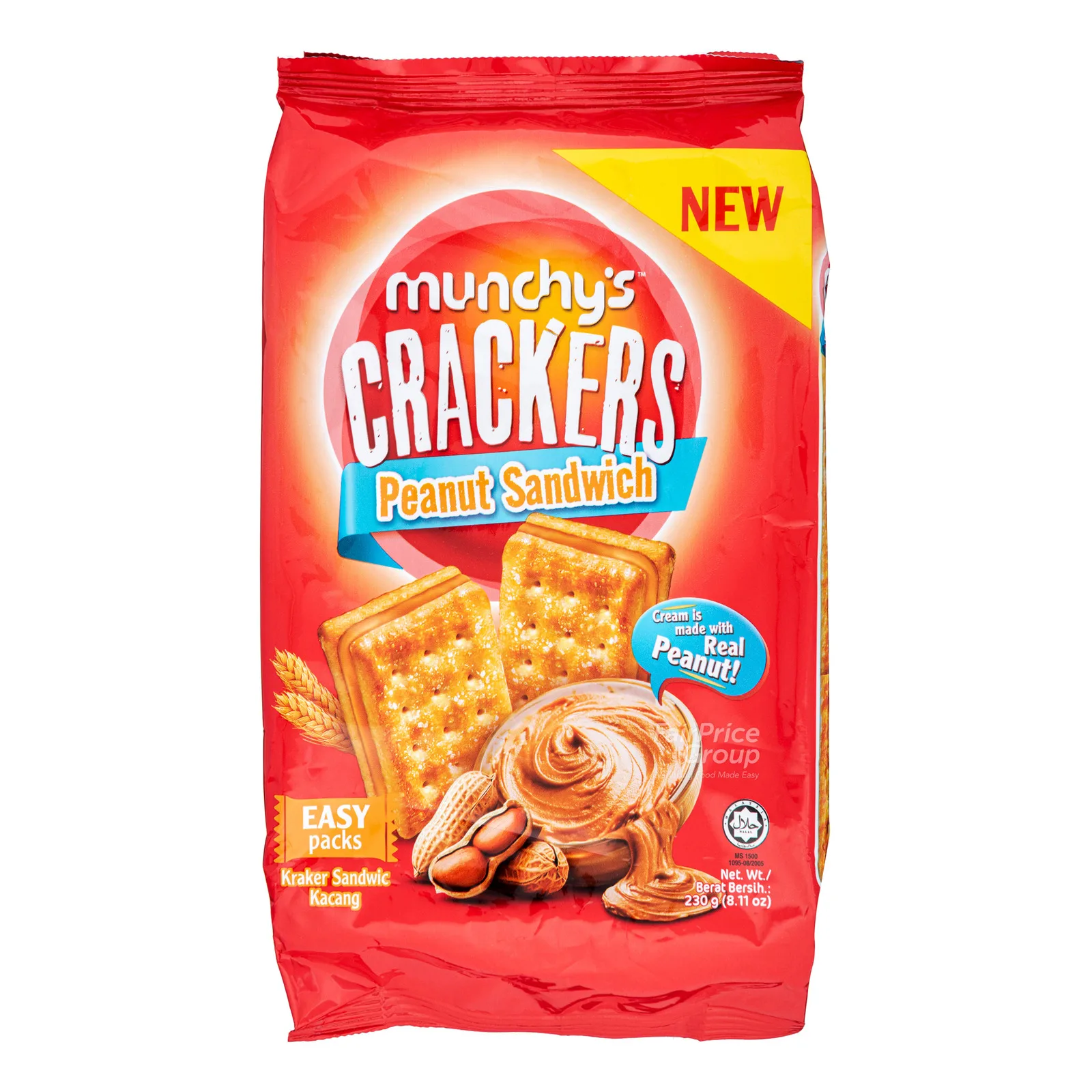 Munchy's Peanut Sandwich Crackers 230g