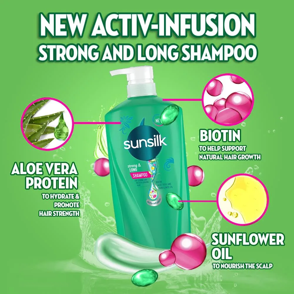 Sunsilk Strong and Long Shampoo 625ml