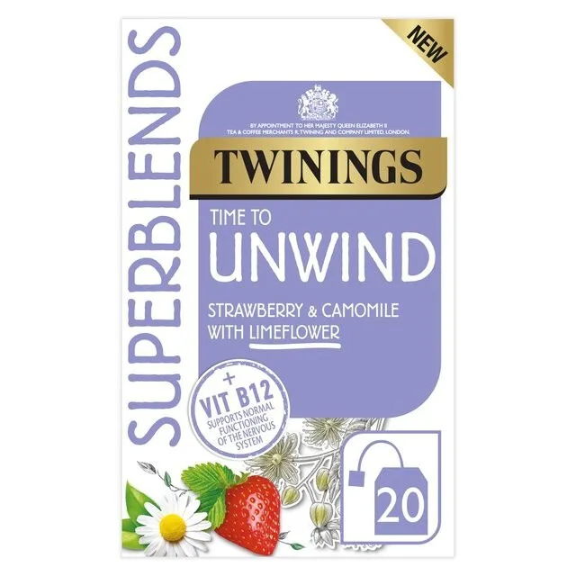 Twinings Unwind Strawberry and Camomile Tea 40g (20 Tea Bags)