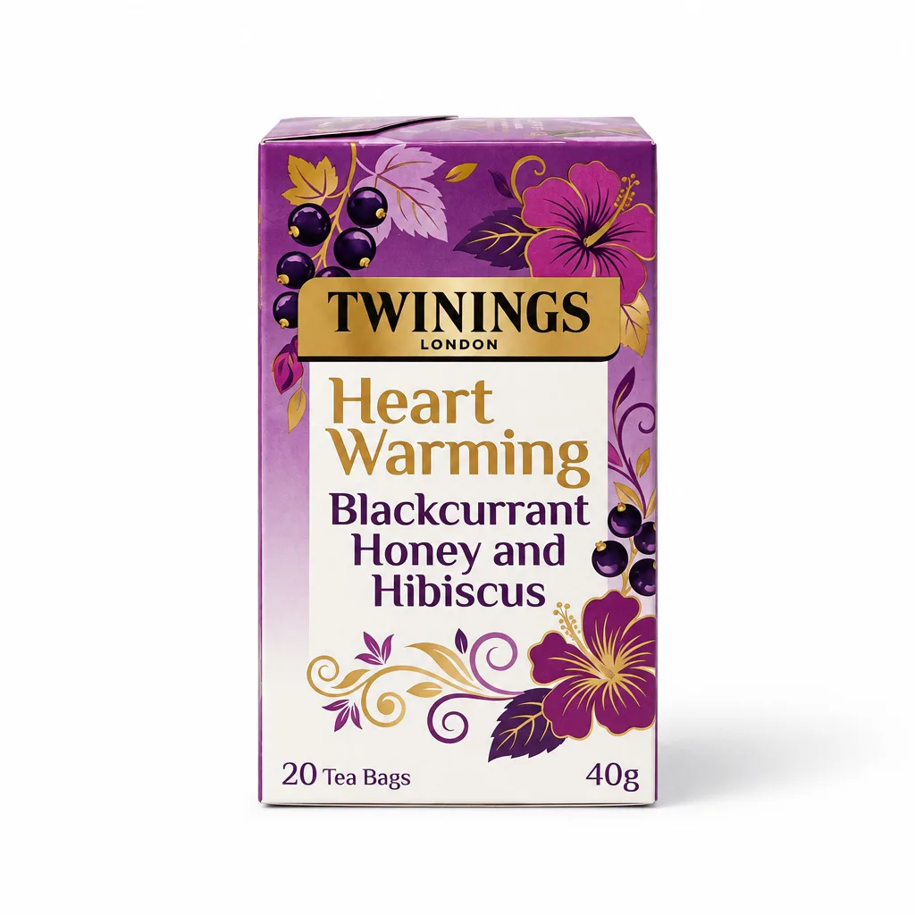 Twinings Heart Warming Blackcurrant Honey and Hibiscus Tea 40g (20 Tea Bags)
