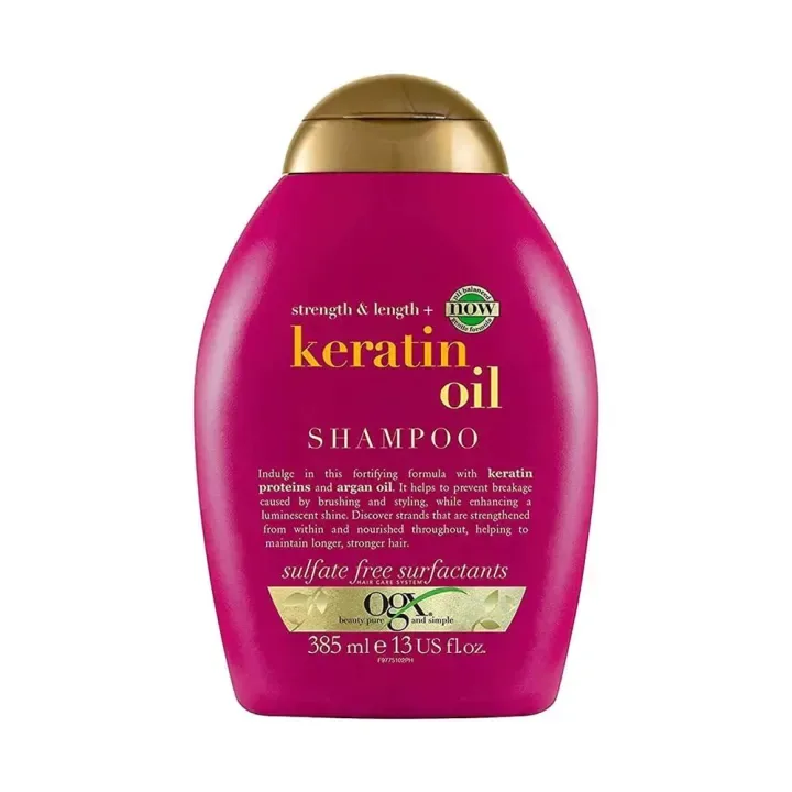 OGX Strength and Length Keratin Oil Shampoo 385ml