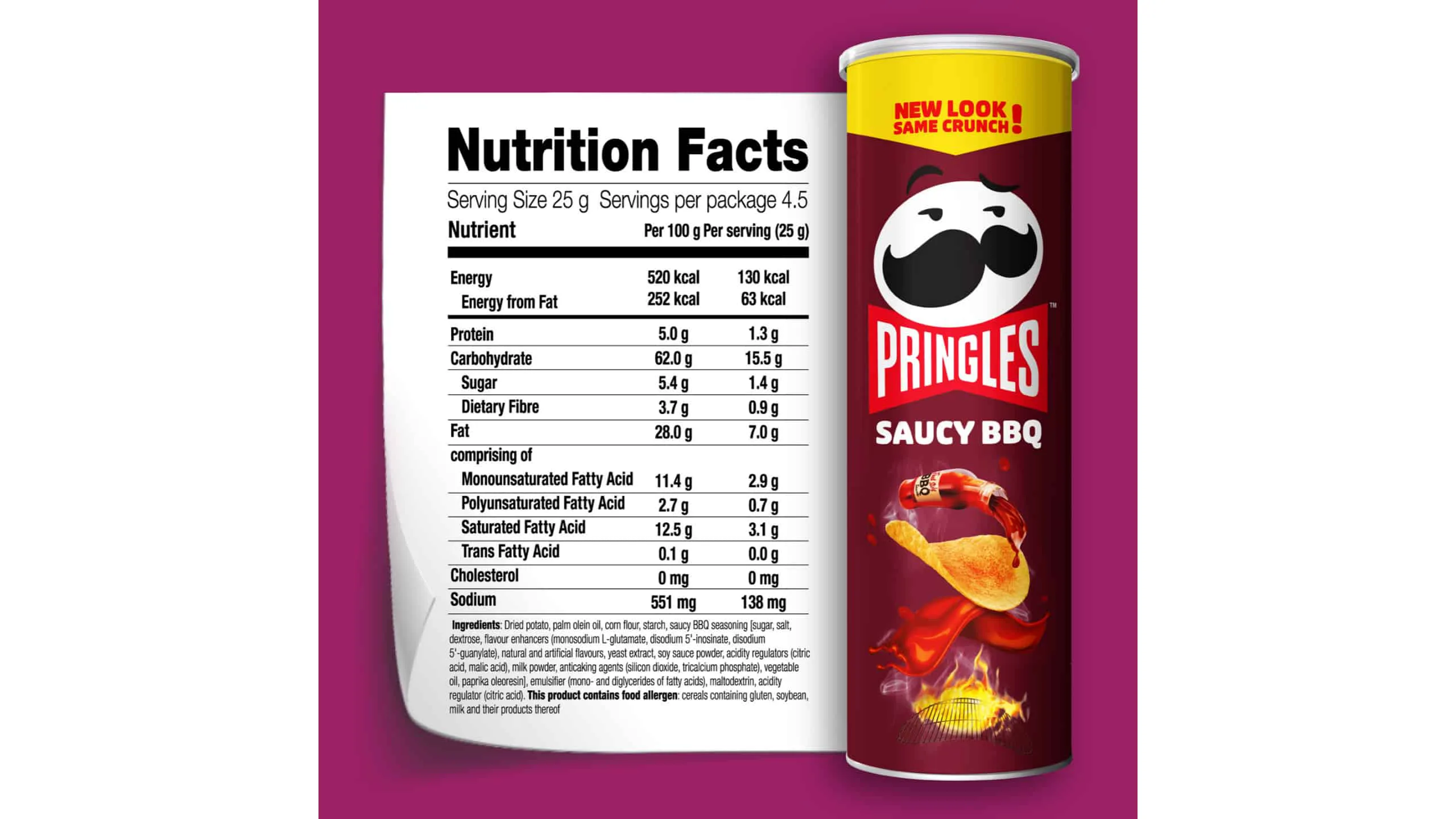 Pringles Saucy BBQ 102g