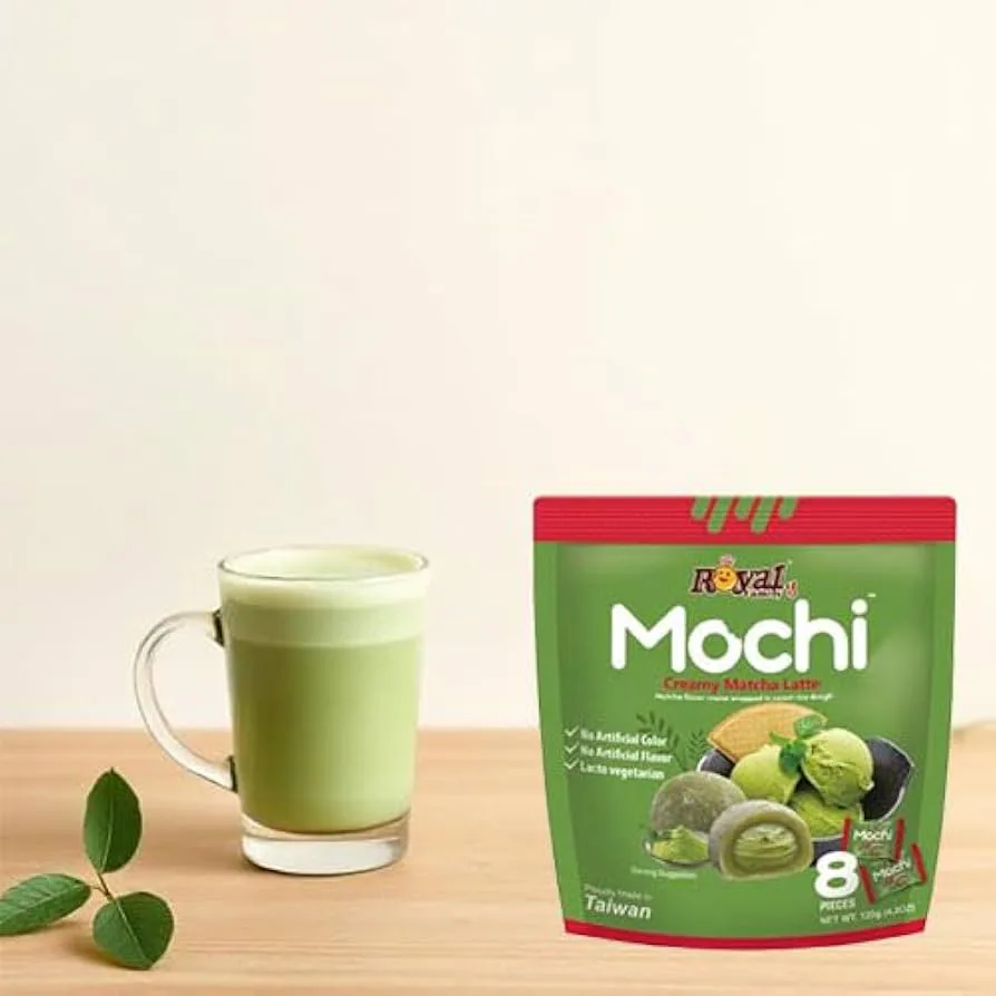 Royal Family Mochi Creamy Matcha Latte 8 Pieces 120g