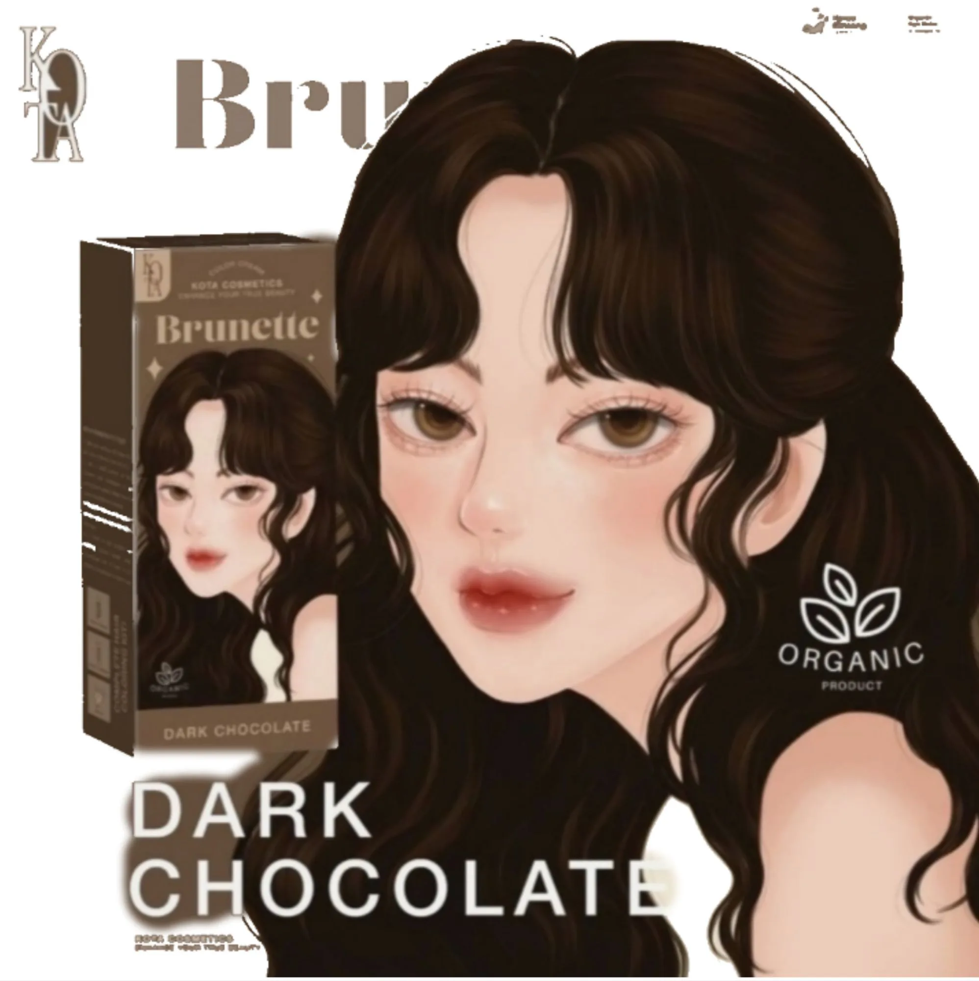 Kota Cosmetics Brunette Dark Chocolate Hair Color