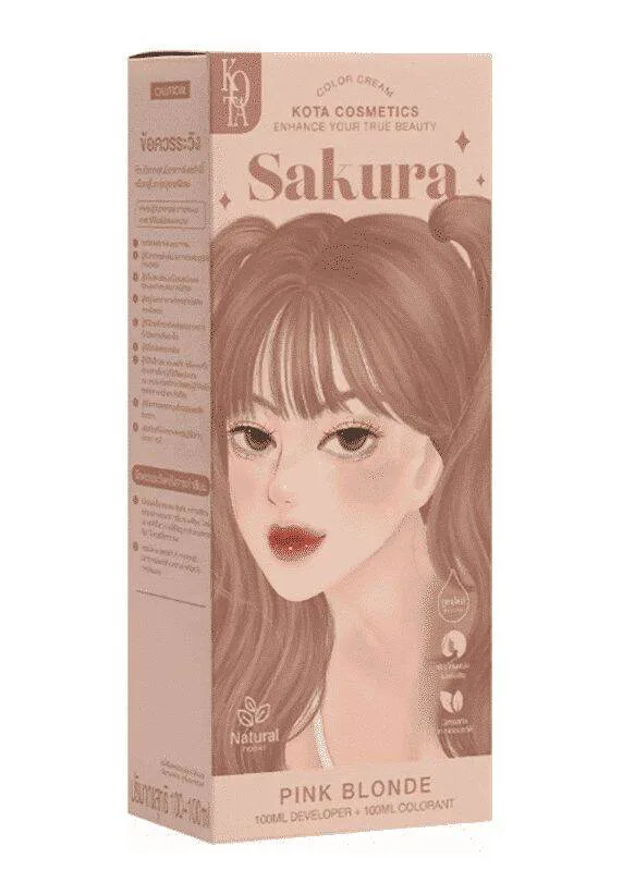 Kota Cosmetics Sakura Pink Blonde Hair Color