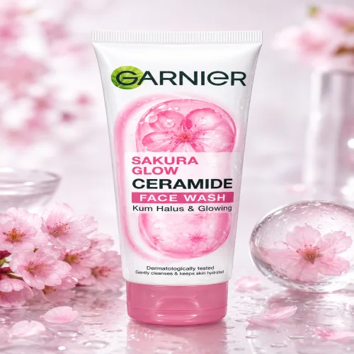 Garnier Sakura Glow Ceramide Face Wash
