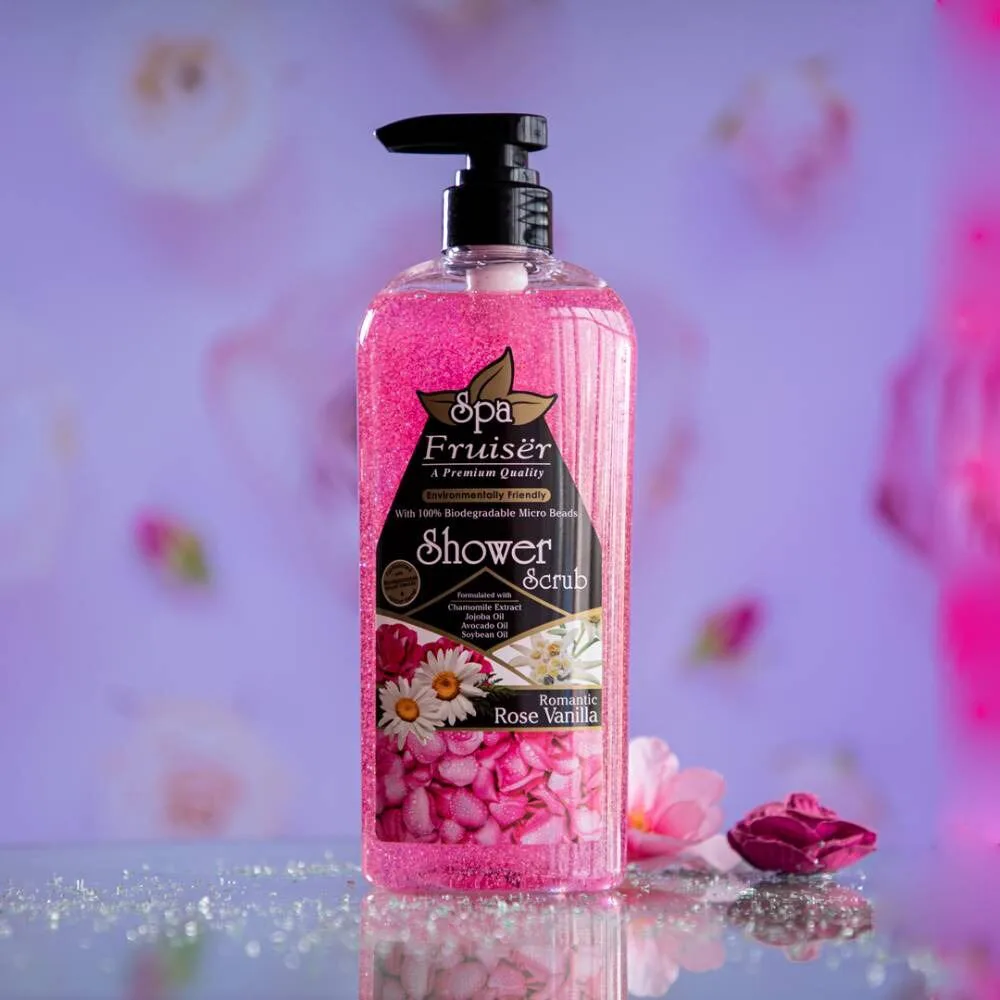 Fruiser Spa Rose Vanilla Shower Scrub