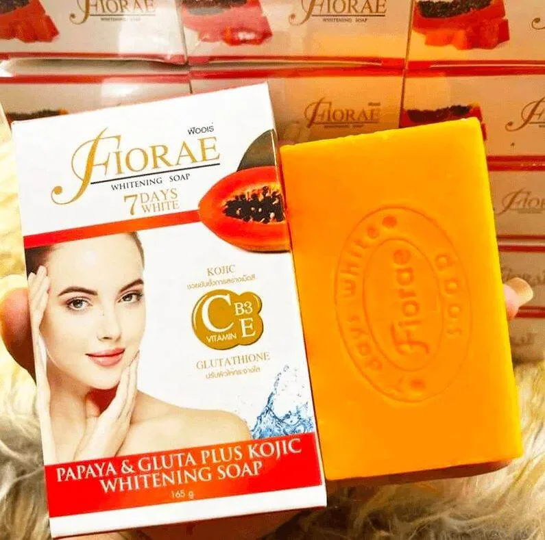 Fiorae Papaya & Gluta Plus Kojic Whitening Soap