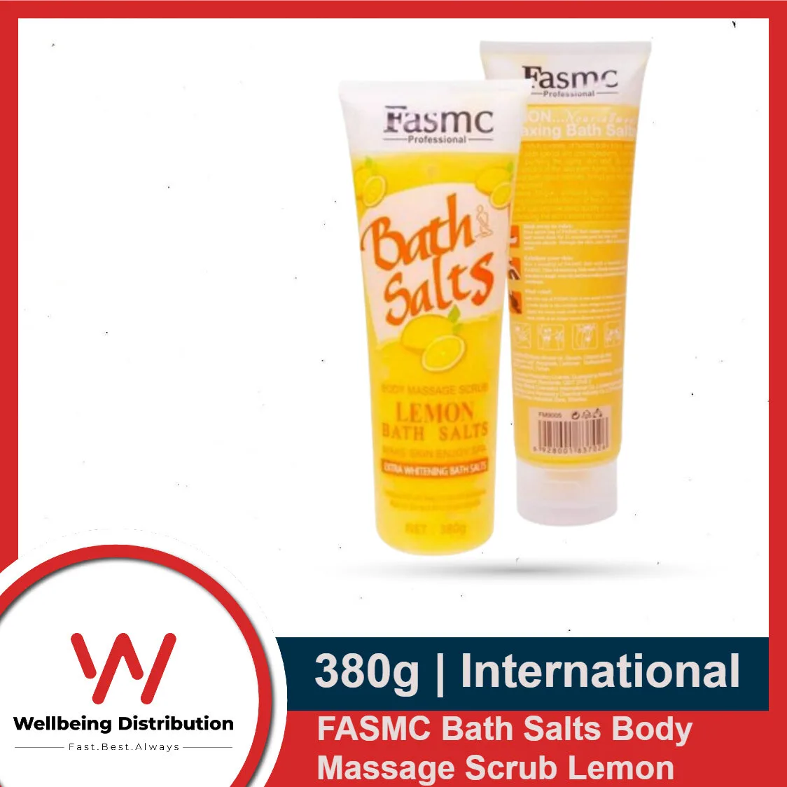 Fasmc Bath Salts With Lemon Body Massage Scrub