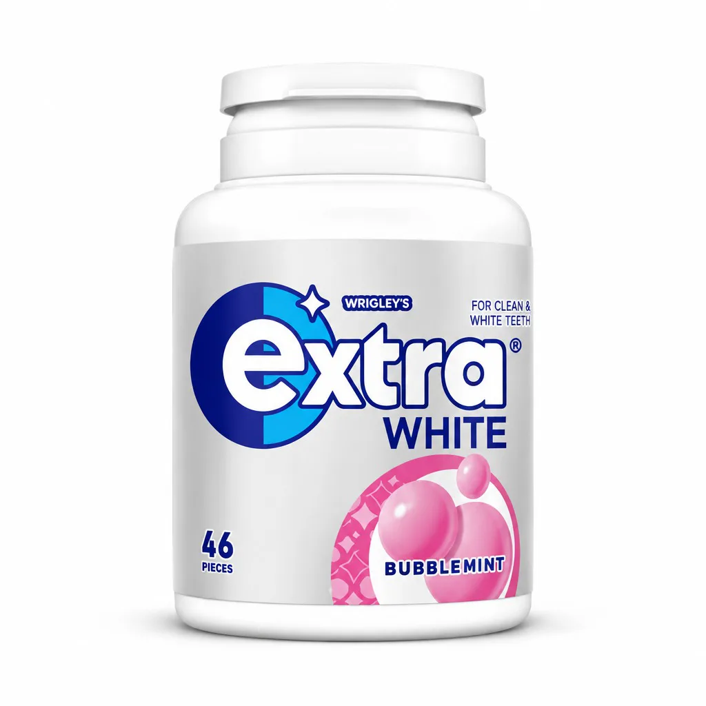 Extra Sugar Free White Bubblemint Flavour Chewing Gum 46 Pieces