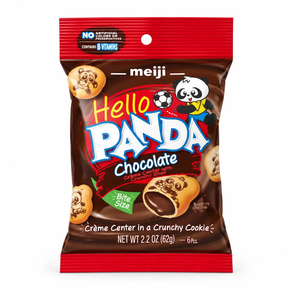 Meiji Hello Panda Biscuits with Chocolate Flavoured Filling