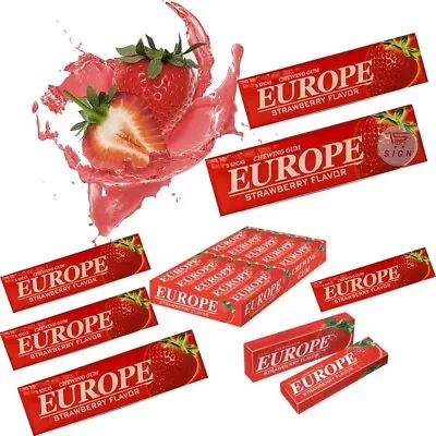 Europe Chewing Gum Strawberry Flavor