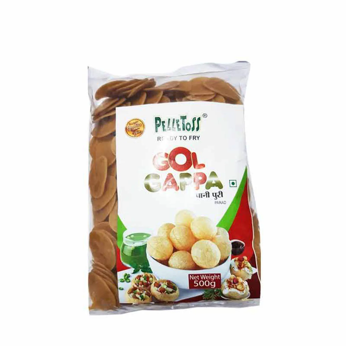 Pelletoss Gol Gappa Ready To Fry Fuchka 500gm