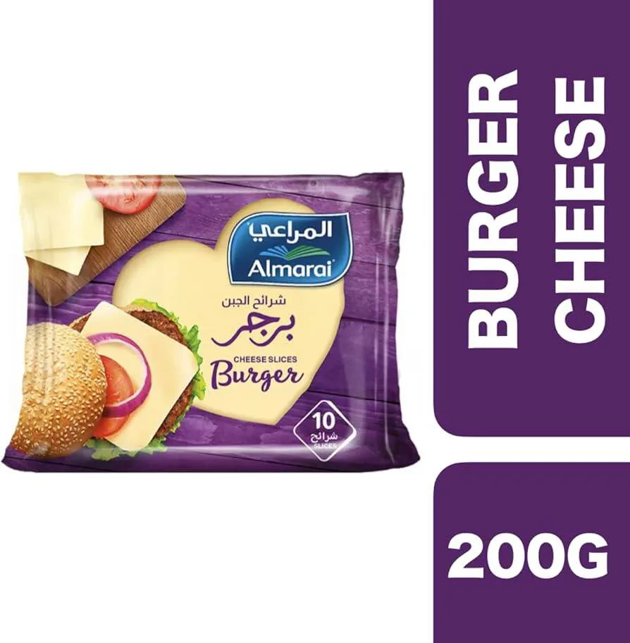 Almarai Burger Cheese Slices 10 Slices 200g
