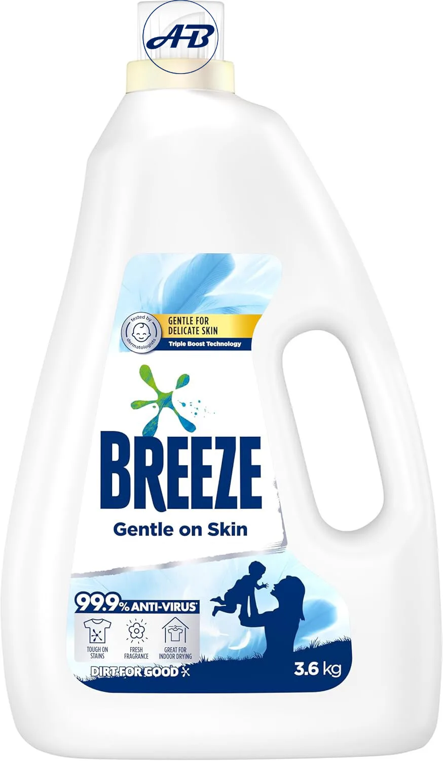 Breeze Liquid Detergent Gentle On Skin 3.6kg