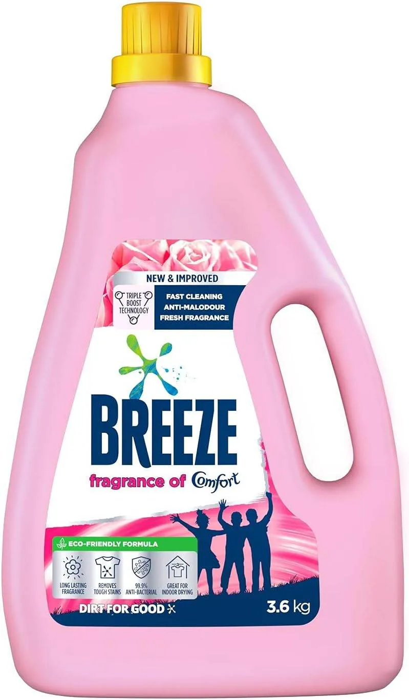 Breeze Liquid Detergent Fragrance of Comfort 3.6kg