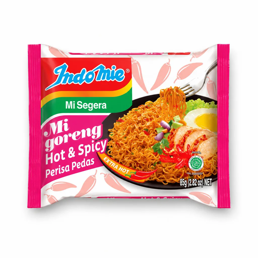 Indomie Mi Goreng Hot and Spicy Noodles