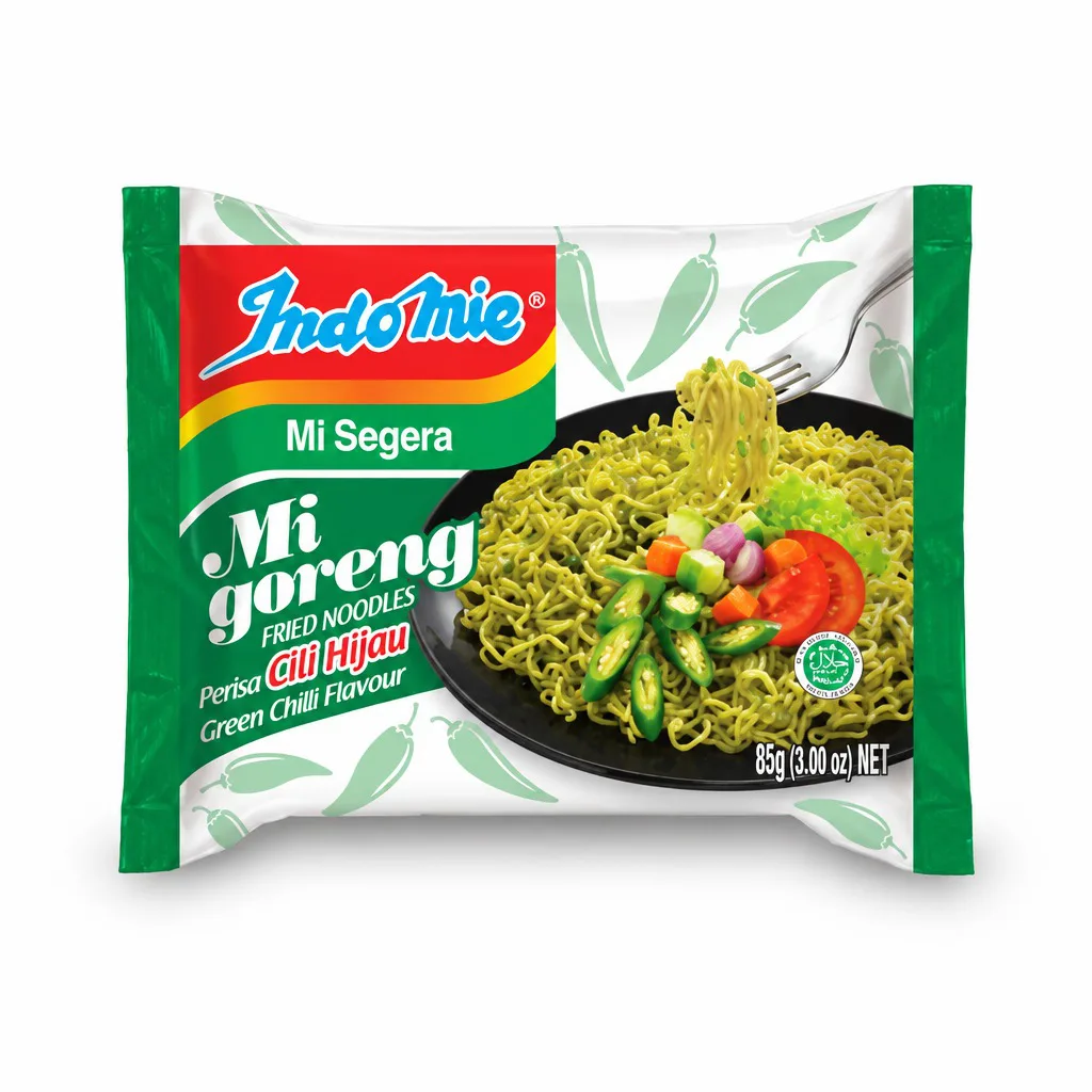Indomie MI Goreng Green Chili Flavor Fried Noodles