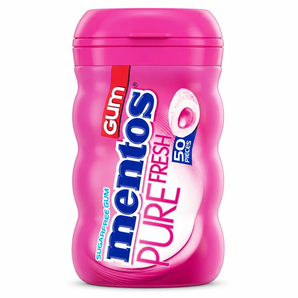 Mentos Bubble Fresh Sugar Free Gum