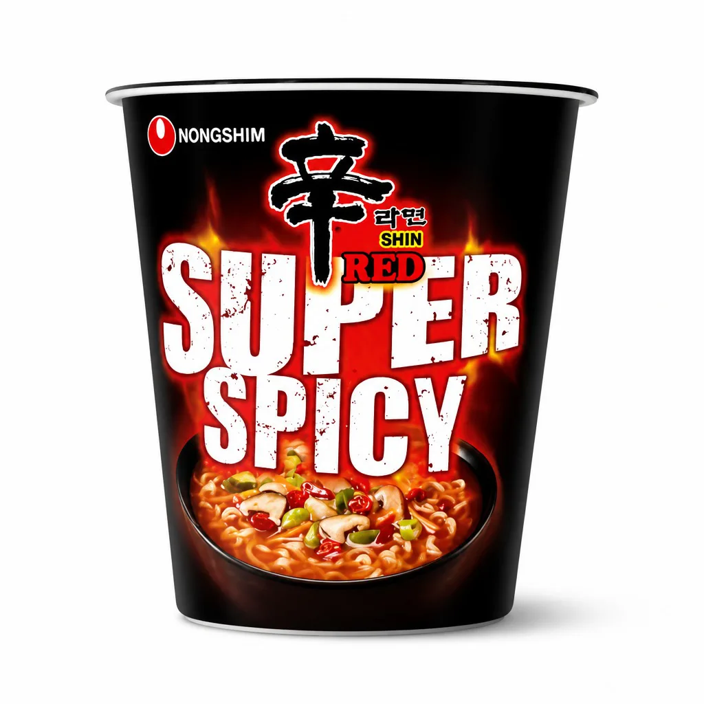 Nongshim Shin Red Super Spicy Cup Noodles 68g