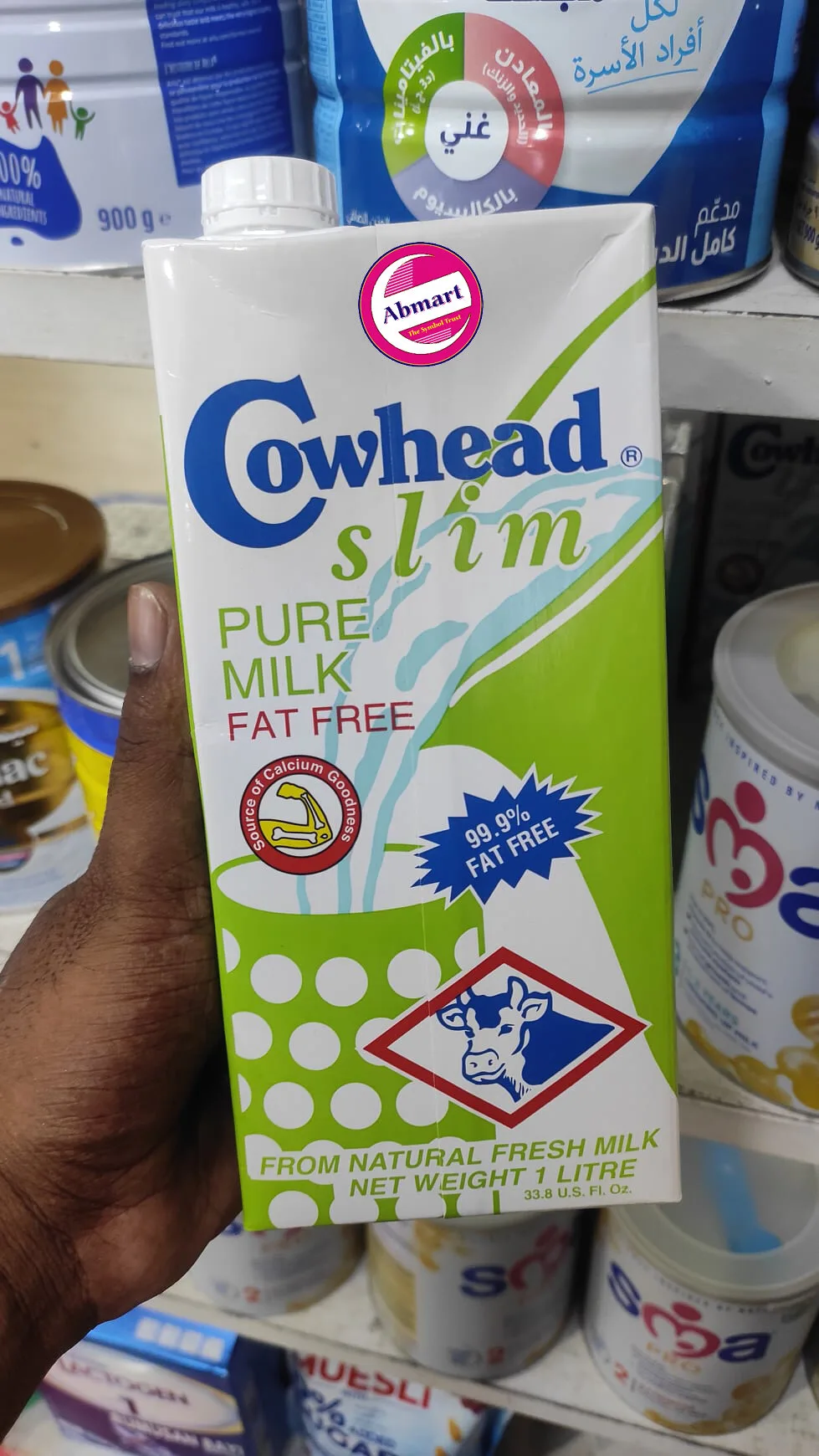 Cowhead Slim Pure Milk Fat Free 1L