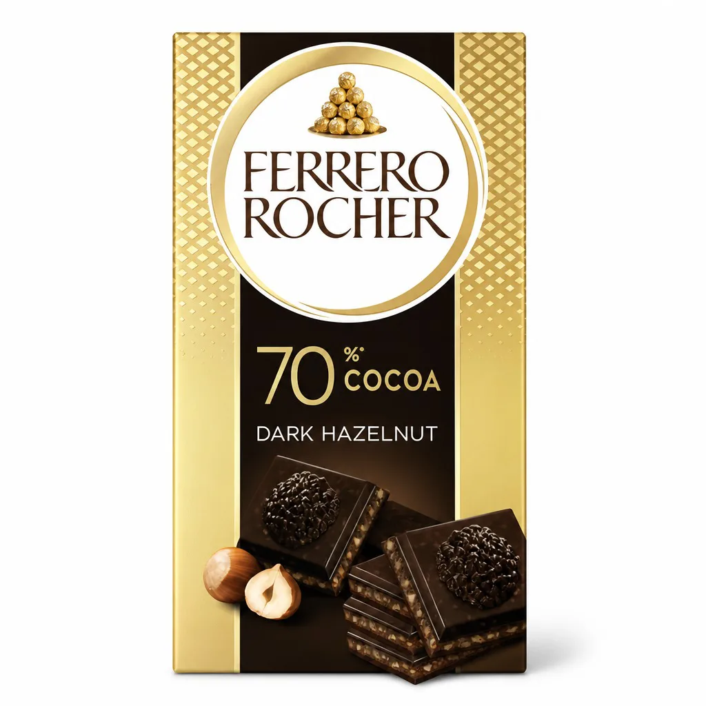 Ferrero Rocher Hazelnut Dark 70% Chocolate