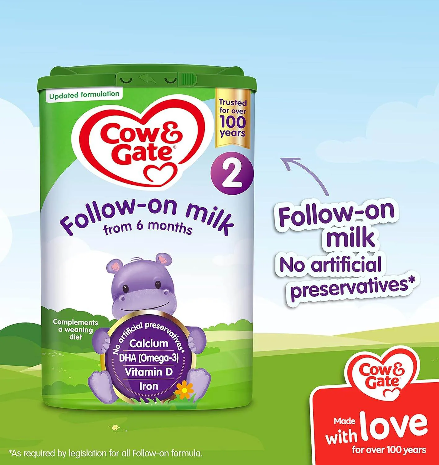 Cow and Gate 2 Follow On Milk Powder 800g
