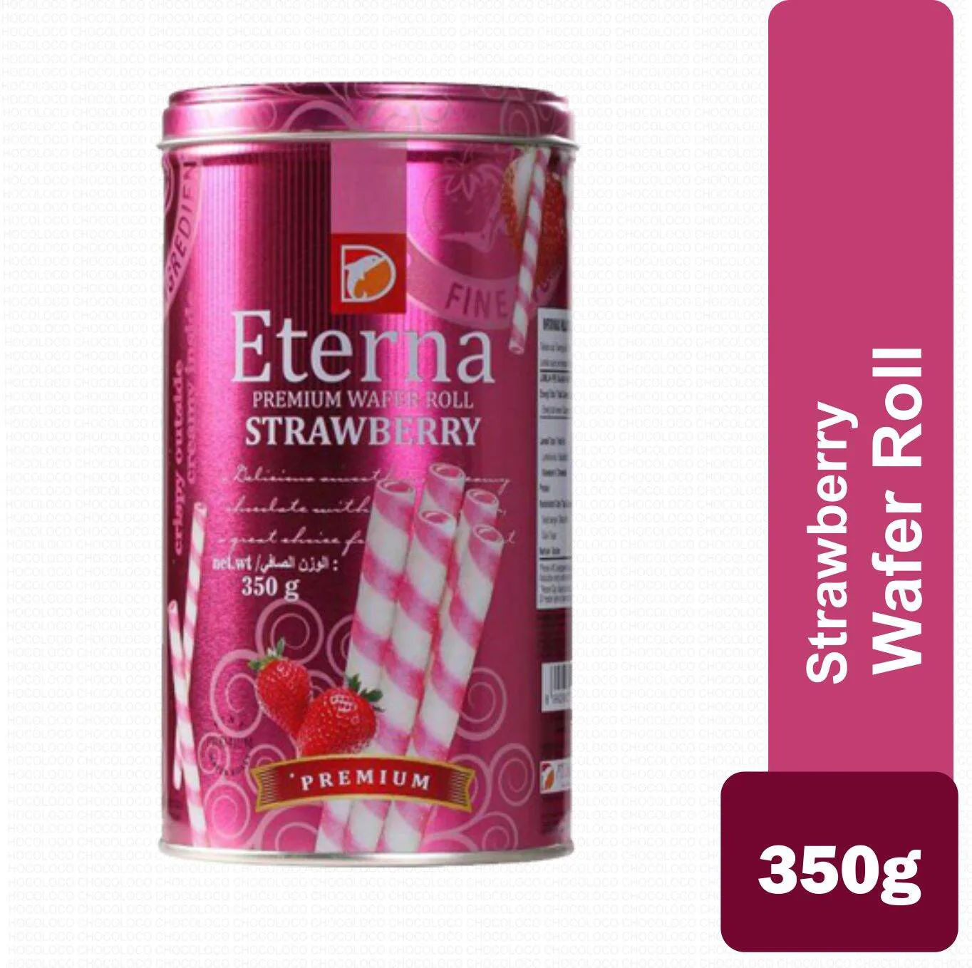 Eterna Premium Wafer Roll Strawberry 350g