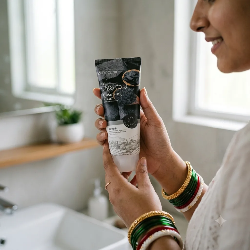 3W Clinic Charcoal Cleansing Foam 100ml