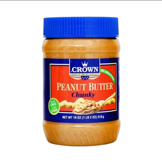 Crown Peanut Butter Chunky 510g