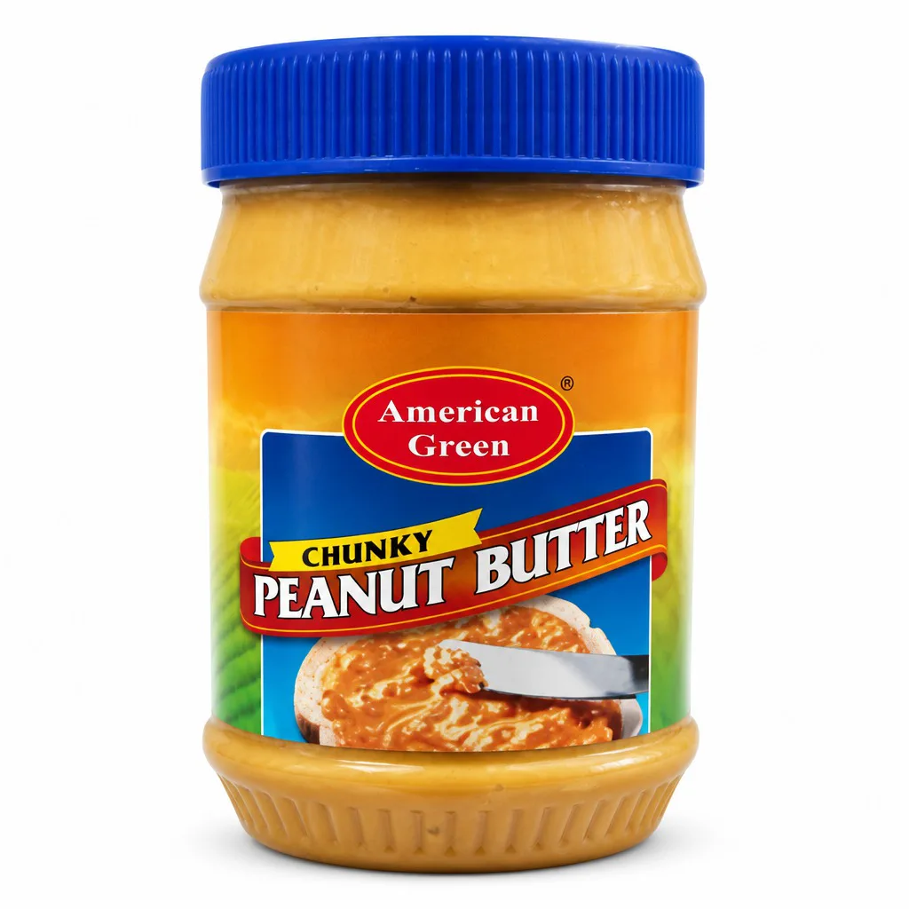 American Green Chunky Peanut Butter 510g