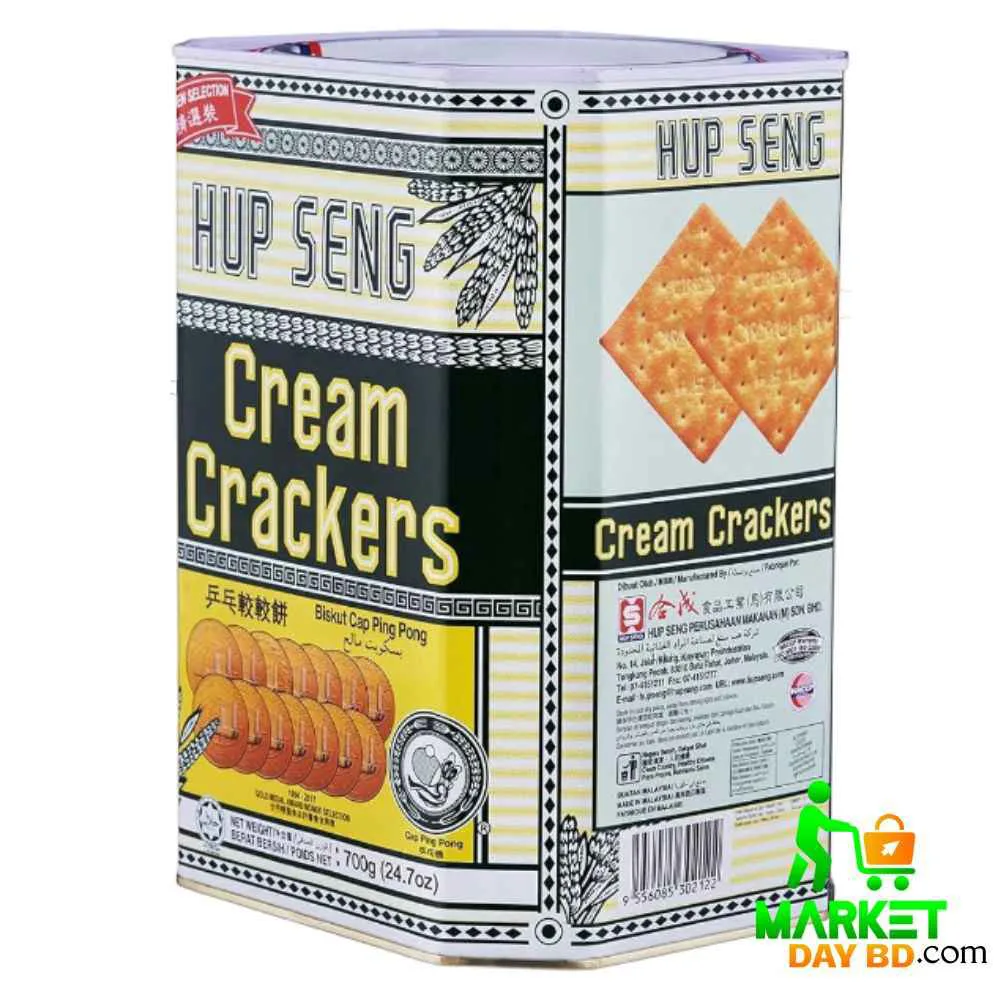 Hup Seng Cream Crackers 700gm for snacks,tea time