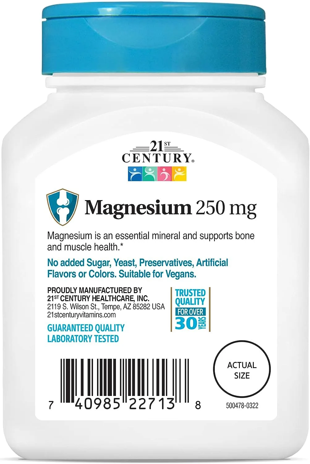 21st Century Magnesium 250 mg 110 Tablets