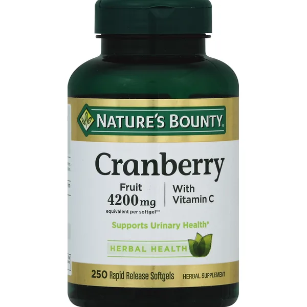 Nature’s Bounty Cranberry Herbal Health Supplement 4200mg with Vitamin C 300 pcs