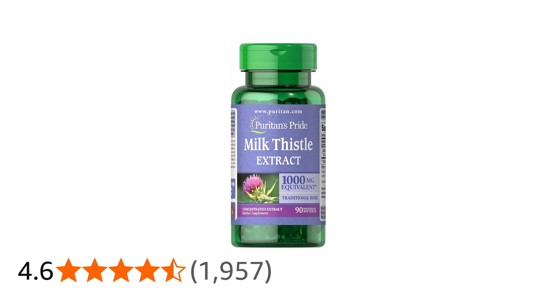Puritan’s Pride Milk Thistle Extract 1000mg