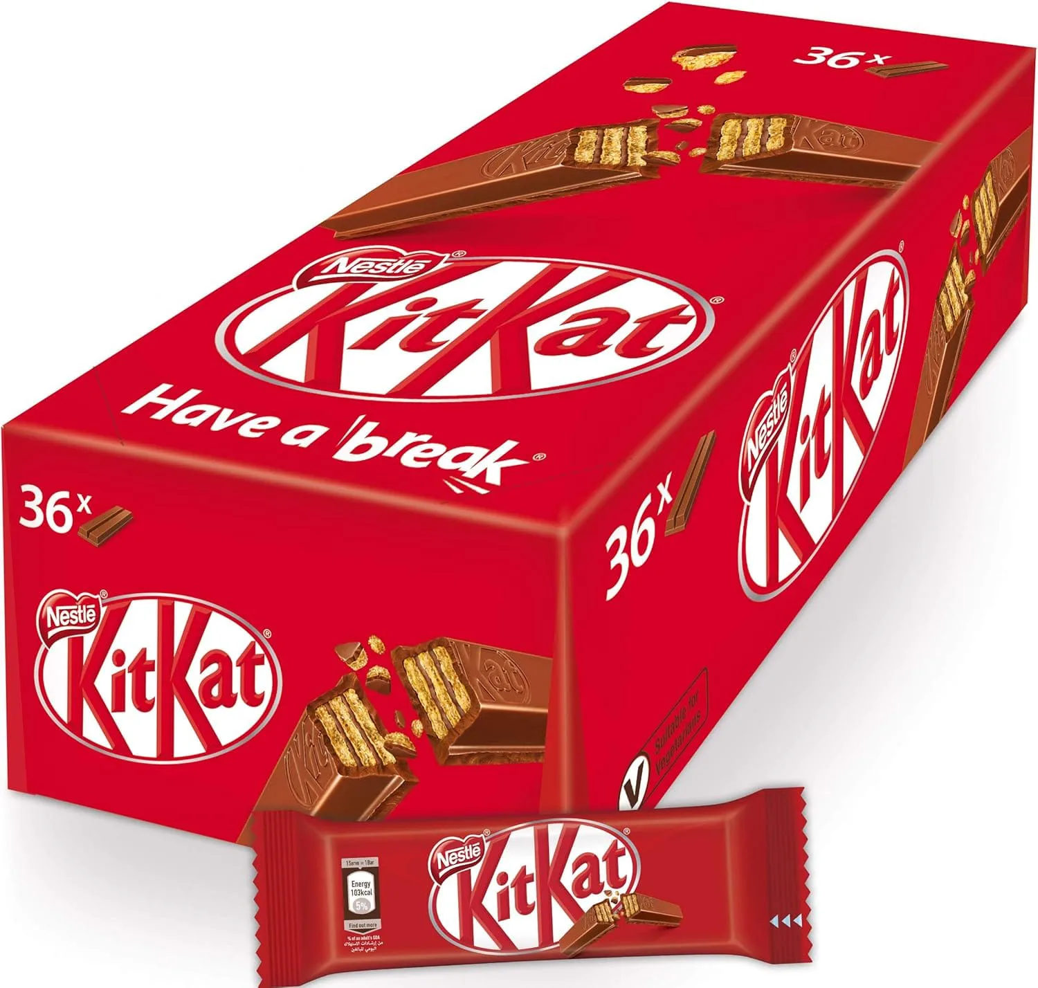 KitKat 2 Fingers 36pcs Box