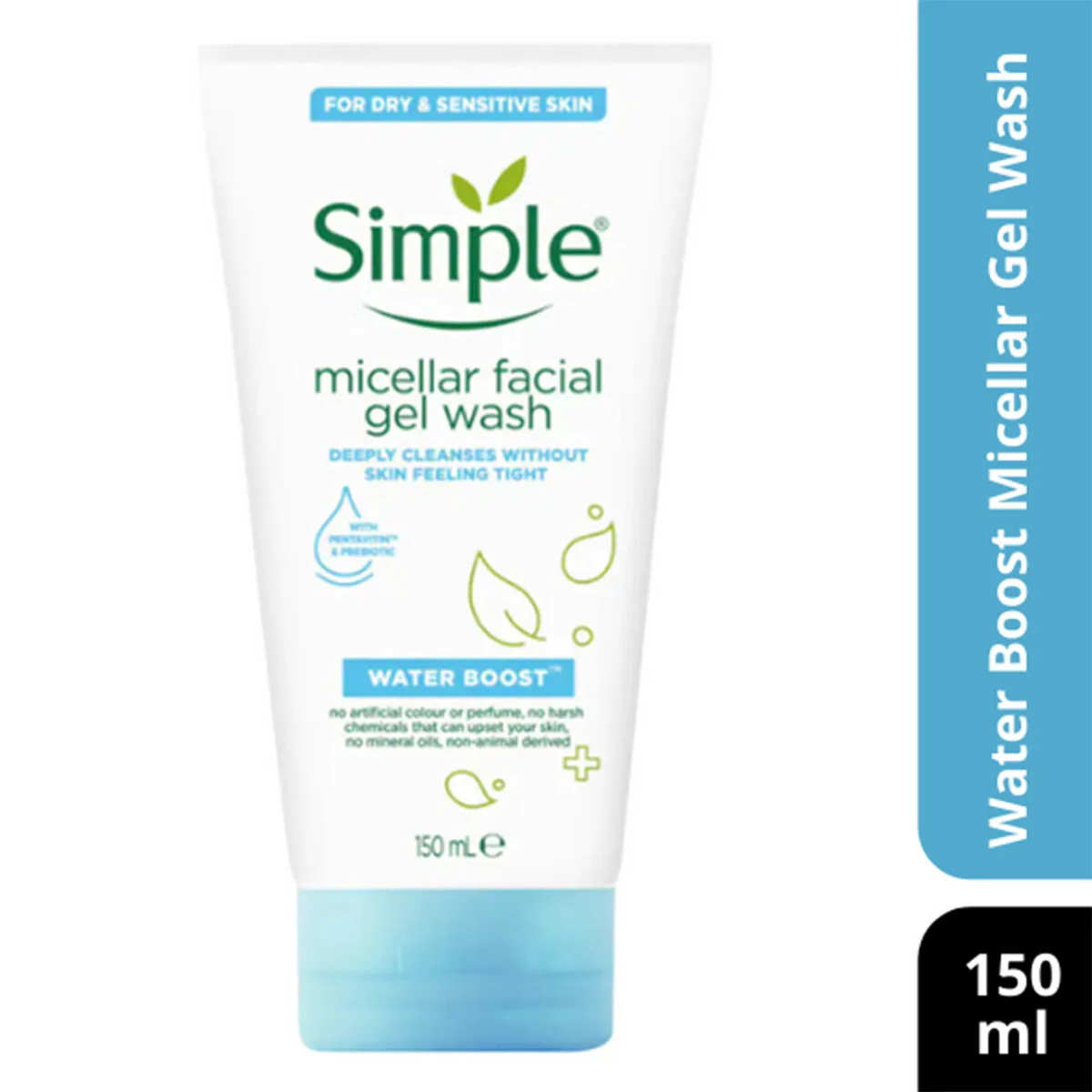 Simple Micellar Facial Gel Wash Water Boost 150ml | simple micellar gel wash