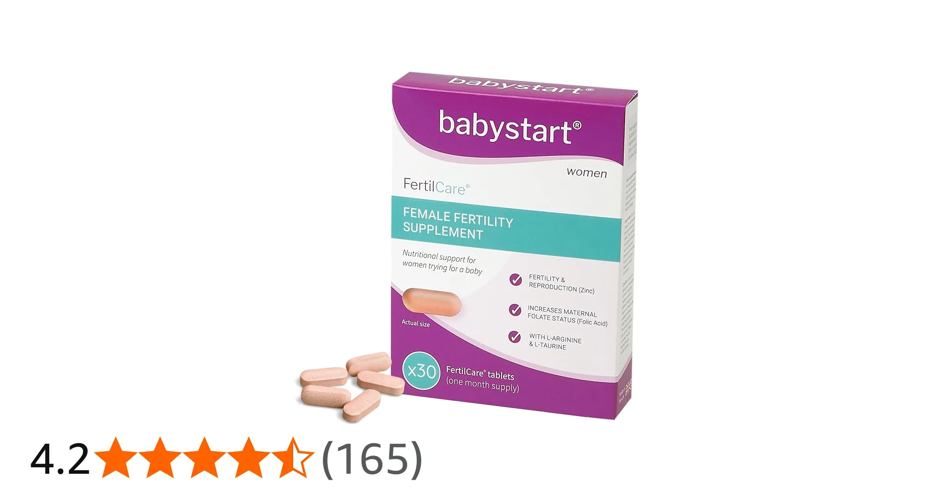 Babystart Fertilcare female Fertility Supplement 30 Tablets