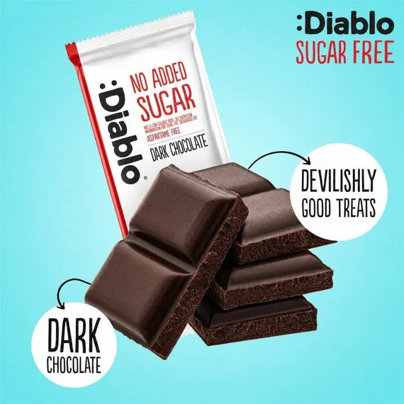 Diablo Sugar Free Dark Chocolate with Sweetener Bar 85G